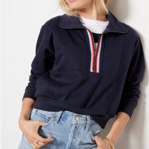 Evereve Chelsea Half Zip Sweatshir